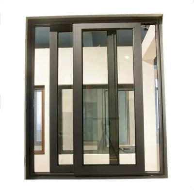 China Vertical Open Aluminum Sliding Windows With Screen Glass Sliding Windows Renovation For House for sale