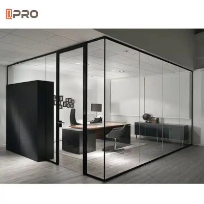 China Modern Frameless Office Partitions Restaurant Movable Decorative Glass Partition Wall for sale