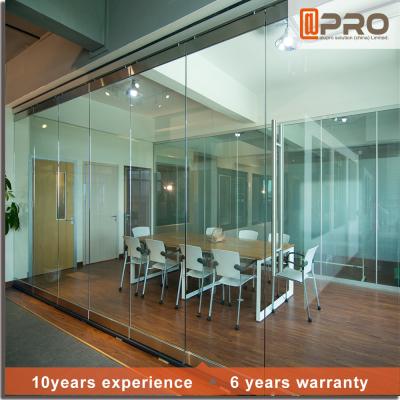 China Soundproof Modern Office Partitions With Aluminum Alloy And Glass Door Material for sale