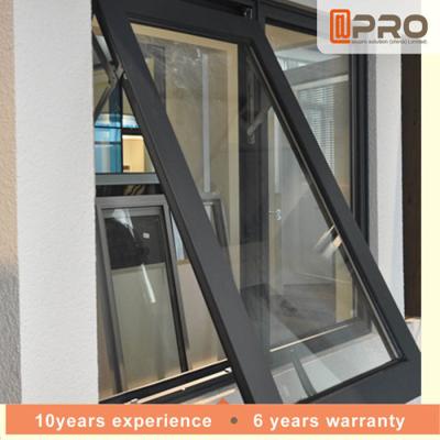China Horizontal Aluminium Awning Windows Swing Open Style 1-2MM Profile Thickness top hung window opener top hung window pric for sale