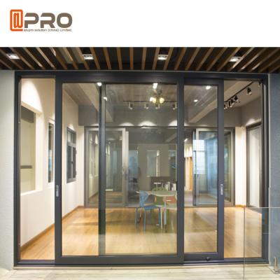 China Powder Coated Aluminium Sliding Glass Doors For Construction Buildings interior door sliding door frame for sale