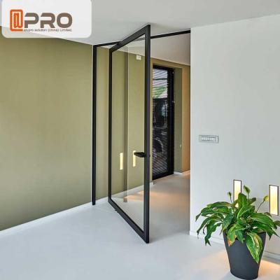 China Thermal Break Aluminum Pivot Doors Color Optional For Residential And Commercial Pivot door hinge Pivot entrance door for sale