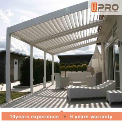 China Durable White Aluminum Attached Pergola Wall Mounted Style For Window Of Office for sale
