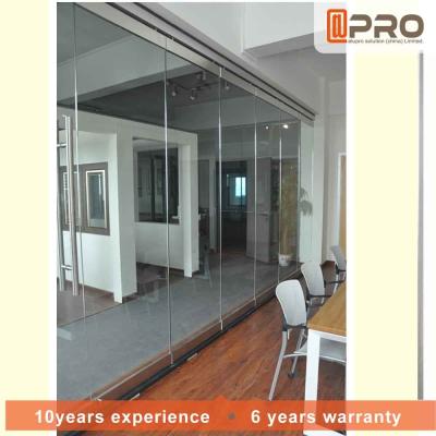 China Sturdy Commercial Office Partitions Aluminium Frame And MDF Panel Pattern for sale
