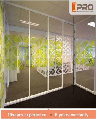 China Custom Made Office Wall Dividers Partition With Tempered Glass Customized Size for sale