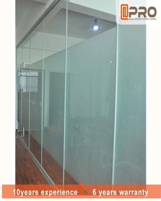 China O escritório moderno de vidro geado divide a instalação fácil para o anúncio publicitário à venda