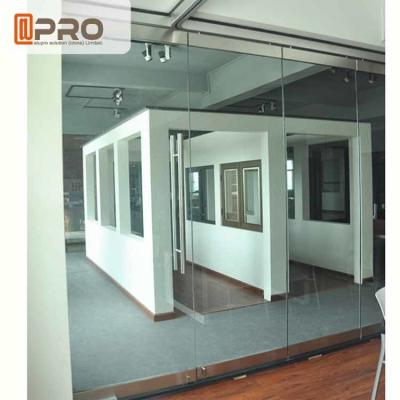 China Frameless Modern Office Partitions Clear Color 5/8/12MM Glass Thickness for sale