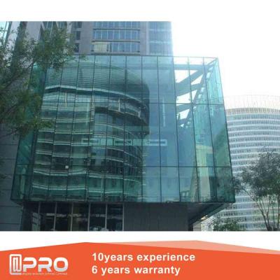 China Heatproof Structural Glazing Curtain Wall , Thermal Break Spider Curtain Wall for sale