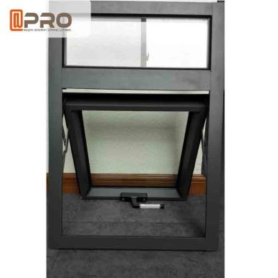 China Hurricane Impact Aluminium Awning Windows ISO Certification With Chain Winder top awning window bottom fixed windows for sale