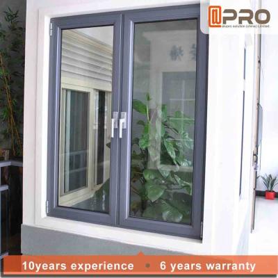 China Vertical Opening Pattern Aluminum Casement Windows With Security System CASEMENT ALUMINIUM WINDOWS casement door for sale