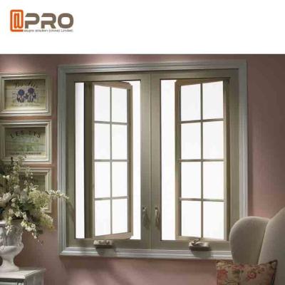 China Outward / Inward Open Aluminum Casement Windows With Stainless Steel Security Mesh round casement window side casement for sale