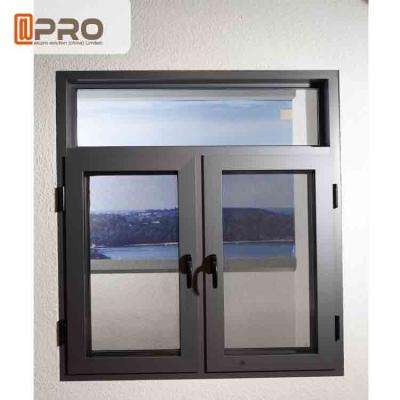 China Wind Proof Aluminum Casement Windows Vertical Opening Pattern For House Projects aluminium double glazed windows for sale