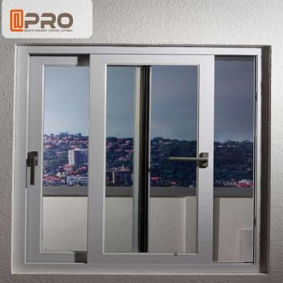 China Energy Saving White Aluminium Sliding Windows With Reflective Glass top hung sliding window aluminium sliding window for sale