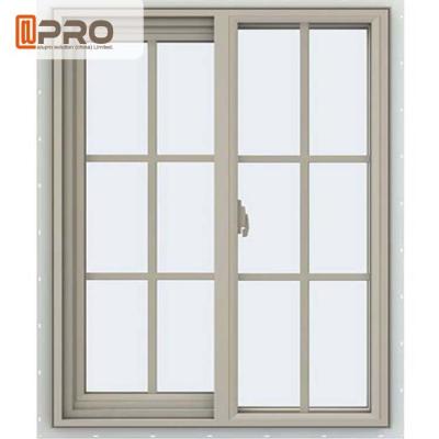 China Powder Coated Aluminium Sliding Windows Color Optional With Flexibility Frame aluminium sliding window roller sliding for sale