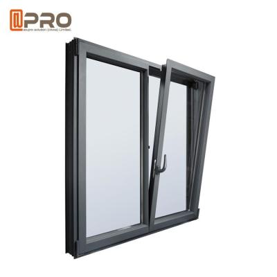 China Inward Opening Tilt And Turn Aluminium Windows Foam / Bubble And Plywood Packages for sale