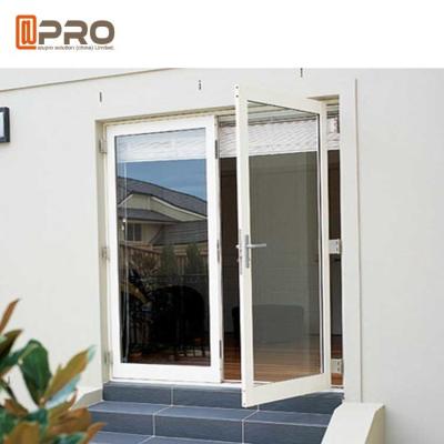 China Interior Aluminium Hinged Doors With Double Low E Glass For Residential House price door glass hinge aluminum hings glas for sale