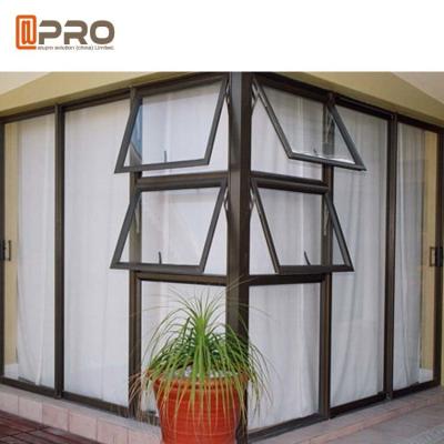 China House Inward Opening Aluminium Awning Windows Double Tempered Clear Glazing side hung window bottom hung window for sale