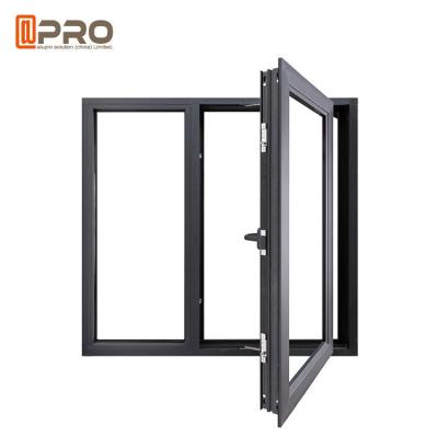 China Contemporary Aluminum Casement Windows With Security Wire Mesh ISO9001 CASEMENT WINDOWS DOORS windows casement handle for sale
