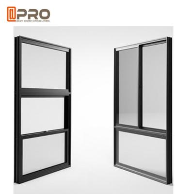 China American Single Double Hung Thermal Break Aluminum Window / Vertical Sliding Sash Window for sale