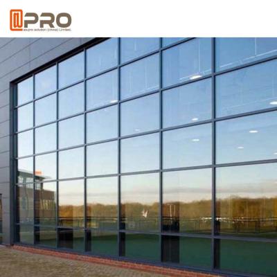 China Hidden Framing Coated Glass Curtain Wall System For Exterior High Buildings for sale