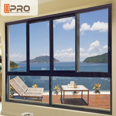 Cina Finestra di scivolamento orizzontale di alluminio dell'isolamento termico sano e facile installare la finestra di vetro di scivolamento dell'ufficio in vendita