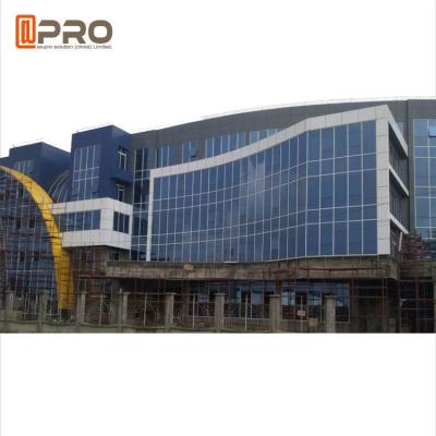 China Building Aluminum Profile Double Tempered Glass Exterior Curtain Wall Sound Isolation for sale