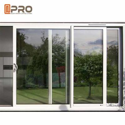 China America Style Aluminum Single Tempered Glass Windows And Door Anti - Aging safety sliding window Sliding window opener for sale