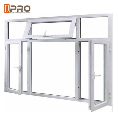 China Customize Horizontal Double Casement Windows / Aluminium Frame Glass Window nigeria casement window arch casement window for sale