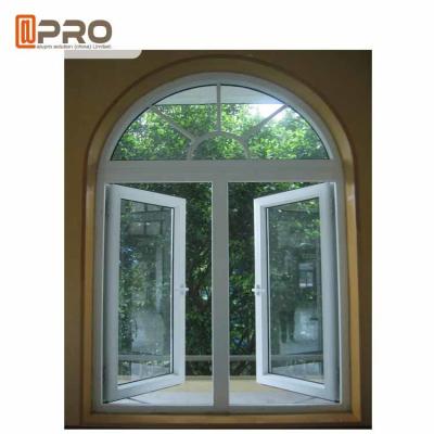 China Tempered Glass Aluminum Casement Windows With Mosquito Net / Modern Architectural Windows modern casement windows for sale
