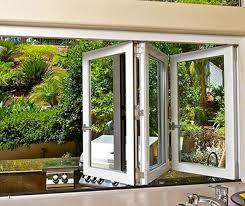 Китай Окно дома алюминиевое сползая стеклянное/ломкие складывая раздвижные двери складывая створку складчатости стекла окна экрана окна продается