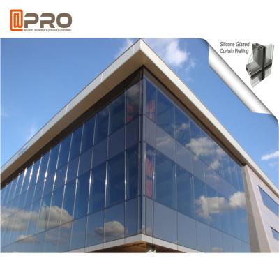 China Heat Insulation Thermal Break Aluminum Curtain Wall Double Glazed for sale
