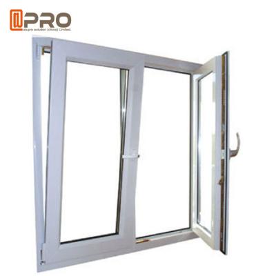China Anti - Aging Dark Grey Tilt And Turn Aluminum Windows With Mosquito Net for sale
