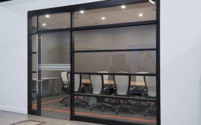 China Aluminum Frame Tempered Glass Modern Office Partitions / Office Room Dividers Partitions for sale