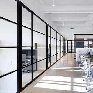China Soundproof Office Glass Partition Walls Aluminum Frame Environment - Friendly for sale