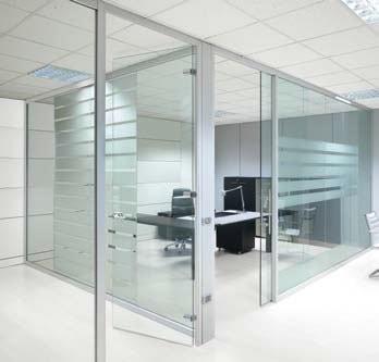 China Movable Modern Office Partitions , Interior Frosted Glass Pillar Partition for sale