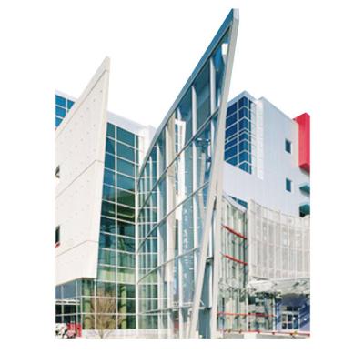 China Cladding Panel 6060 T5 25mm Aluminium Curtain Wall for sale