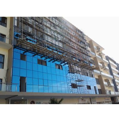 China Hidden Mesh Screen 6mm Structural Glass Curtain Wall for sale