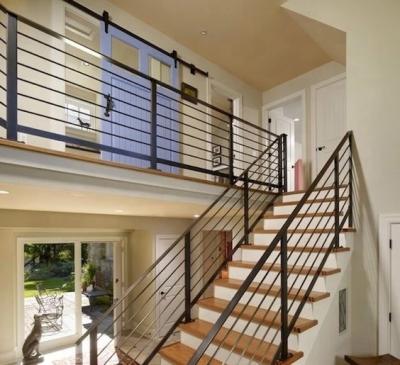 China Hot Stainless Steel 304  black Stair Railing Aluminum Balustrade for sale