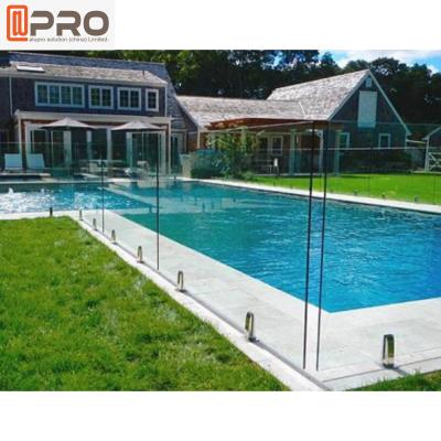 China Aluminum Swimming Pool Balustrade Luxury Outdoor Glass Handrail for sale
