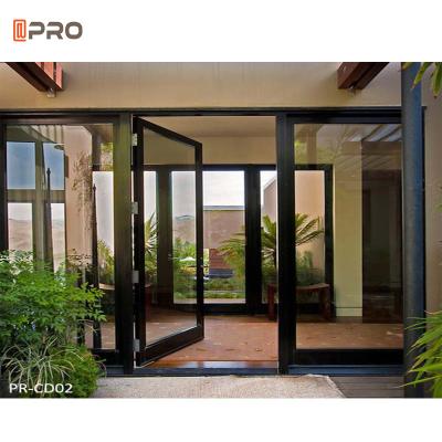 China Anti Theft  Exterior Aluminum Hinged Patio Door For Shower for sale