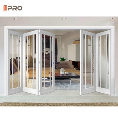 China Soundproof Interior Temporary Aluminum Folding Doors for sale