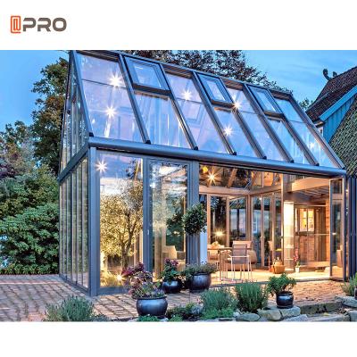 China Victorian Heatproof Curved Glass Sunrooms 6063t5 Prefabricated for sale