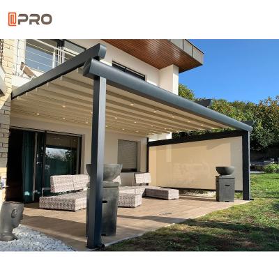 China Conopy Modern Aluminum Pergola 6M Retractable Awning Motorized for sale