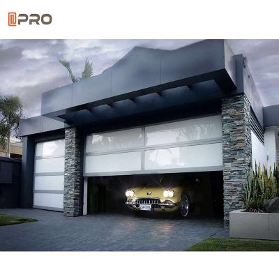 China Electric Roll Up Glass Garage Doors Security Horizontal Sliding for sale