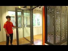 Customize Size Swing Glass Aluminium Hinged Doors With Lock Glass And Steel Frame