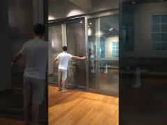 Soundproof Interior Double Glass Sliding Door Systems For Balcony
