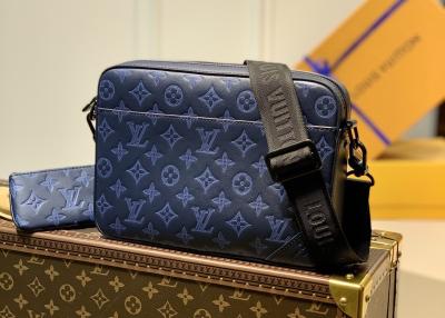 China Blue Monogram 26cm Luxury Cross Body Bag Amboss LV Letters for sale