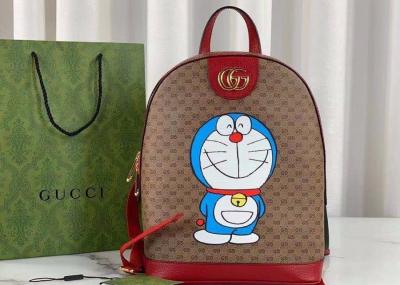 China Zipper Open Lady Travel Backpack , Doraemon Pattern Sport Travel Backpack for sale