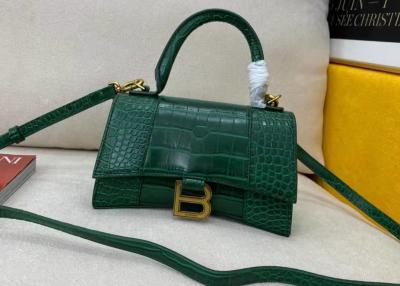 China Alligator Print Crocodile Skin Bag , 23cm Luxury Tote Handbag for sale