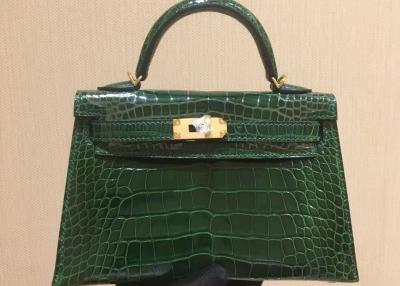 China Emerald Crocodile Skin Bag for sale